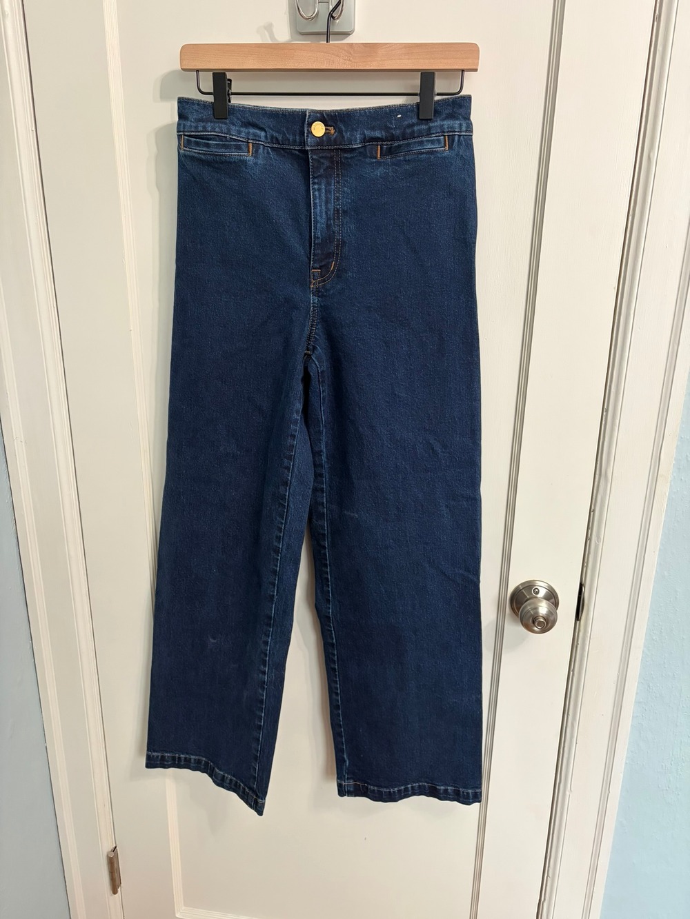 Madewell Emmett Wide-Leg Jeans Sz 27 Dark Wash *Personalized "Craig/Forty"
